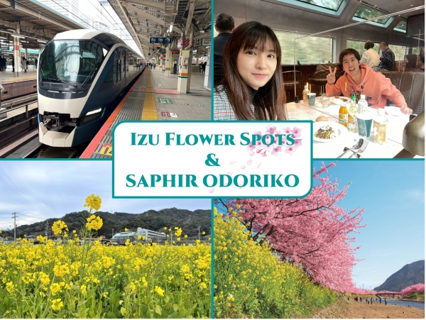 Fascinating flower spots in Izu and riding the SAPHIR ODORIKO