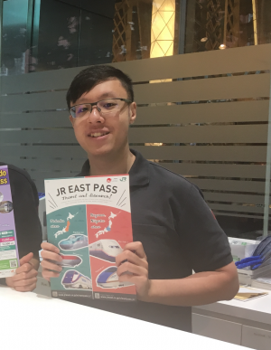 Man Chong from JTB Rail Pass Counter